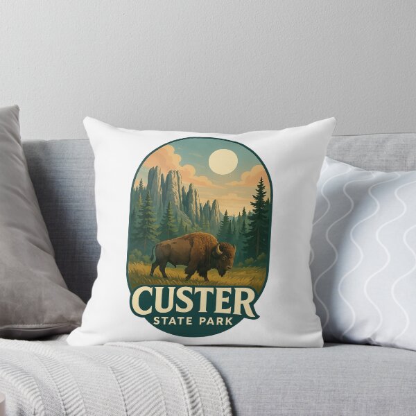 Item preview, Custer State Park Bison and Granite Peaks South Dakota designed and sold by Aryabek.