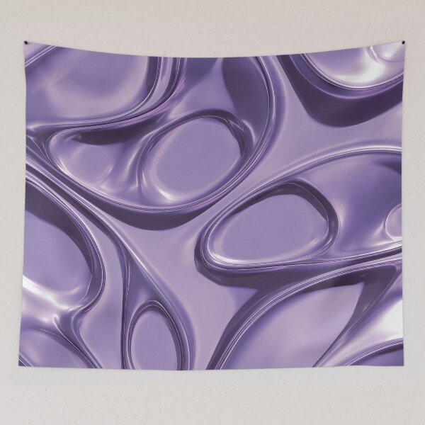 Item preview, Y2K Purple Liquid Pattern | Futuristic Chrome Glossy 1 designed and sold by Velvetcosmonova.