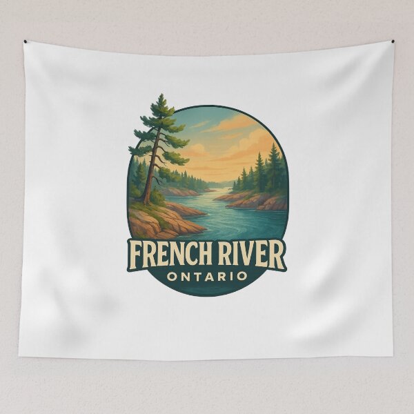Item preview, French River Ontario Wilderness Landscape designed and sold by Aryabek.