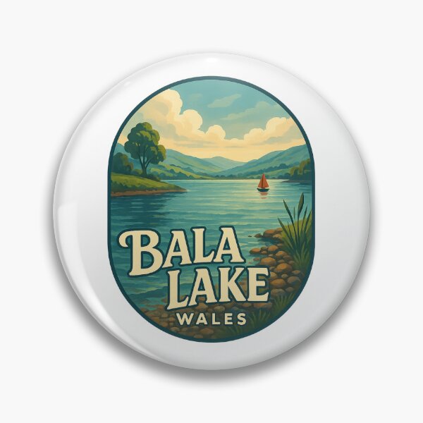 Item preview, Bala Lake with Sailboat in Gwynedd Wales designed and sold by Aryabek.