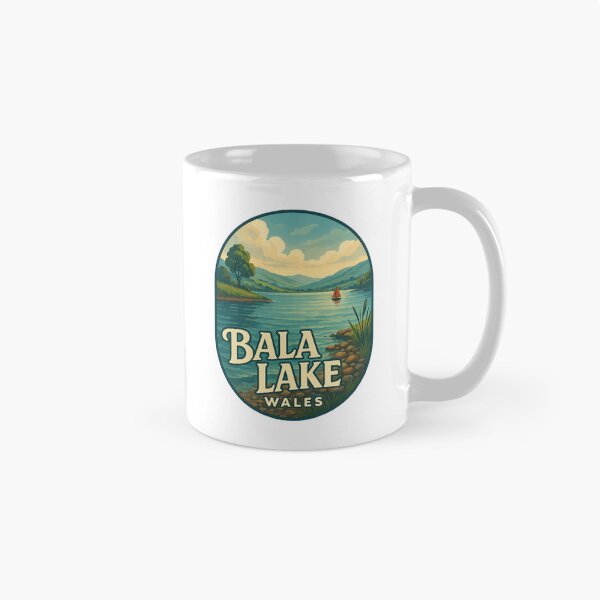 Item preview, Bala Lake with Sailboat in Gwynedd Wales designed and sold by Aryabek.