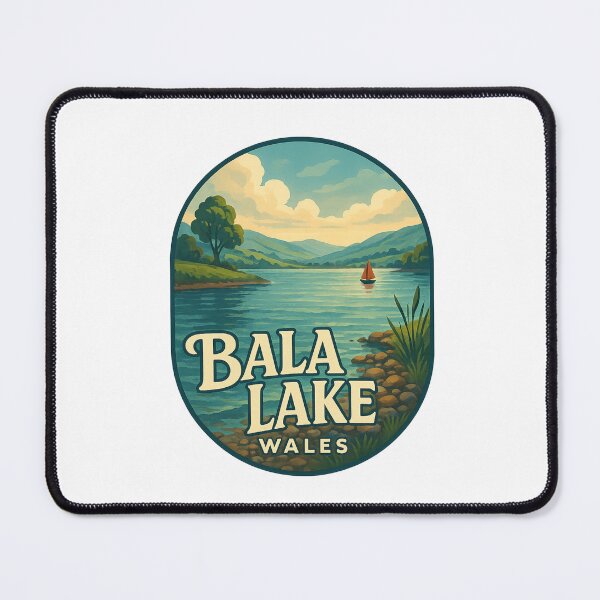 Item preview, Bala Lake with Sailboat in Gwynedd Wales designed and sold by Aryabek.