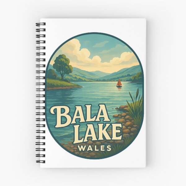 Item preview, Bala Lake with Sailboat in Gwynedd Wales designed and sold by Aryabek.
