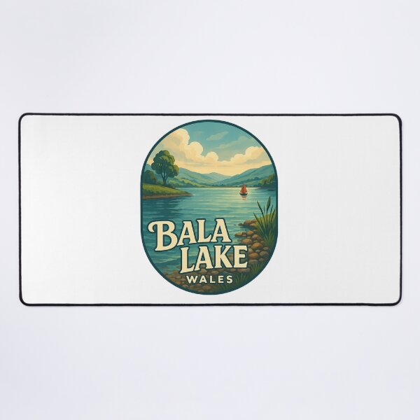 Item preview, Bala Lake with Sailboat in Gwynedd Wales designed and sold by Aryabek.