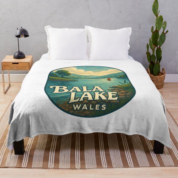 Item preview, Bala Lake with Sailboat in Gwynedd Wales designed and sold by Aryabek.