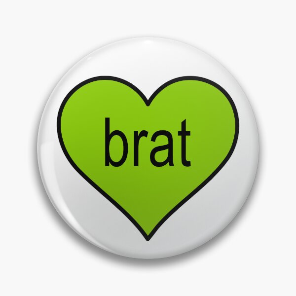 Item preview, Brat Word Green Heart designed and sold by Jeallan Designs.
