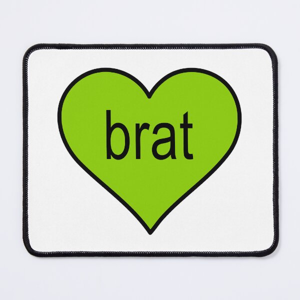 Item preview, Brat Word Green Heart designed and sold by Jeallan Designs.
