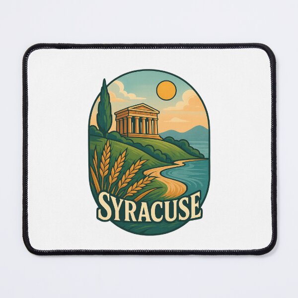 Item preview, Syracuse Sicily Temple and Wheat Fields designed and sold by Places On Earth.