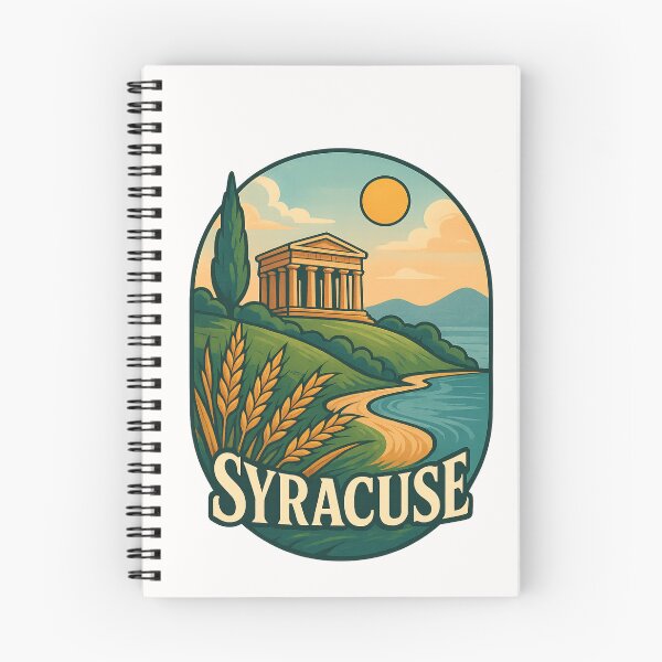 Item preview, Syracuse Sicily Temple and Wheat Fields designed and sold by Places On Earth.