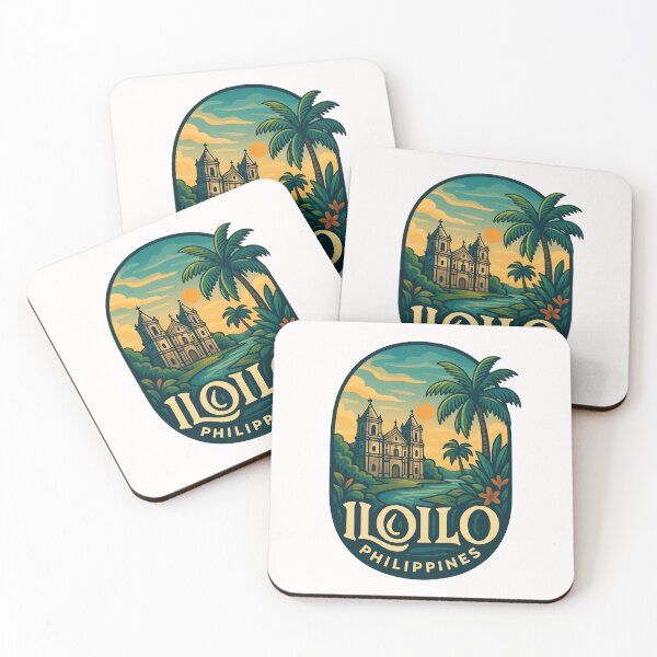 Item preview, Iloilo Philippines Colonial Church and Palm Trees designed and sold by Places On Earth.
