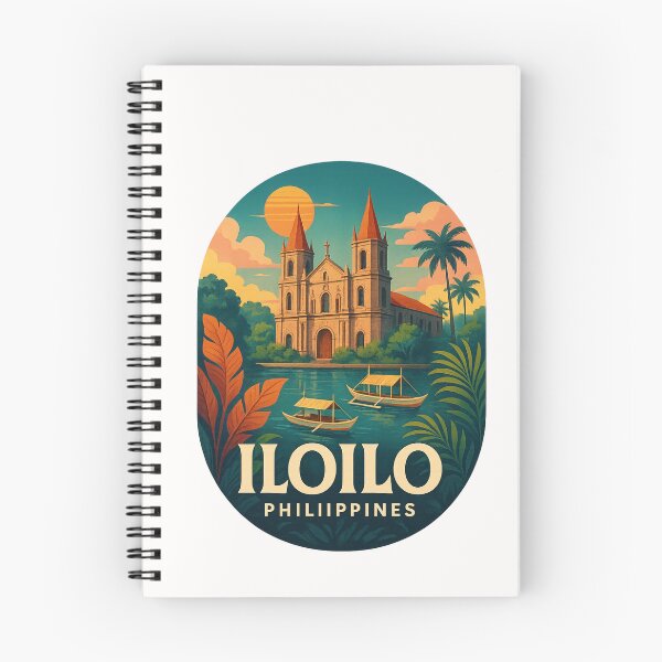 Item preview, Iloilo Colonial Church and River Scene Philippines designed and sold by Places On Earth.
