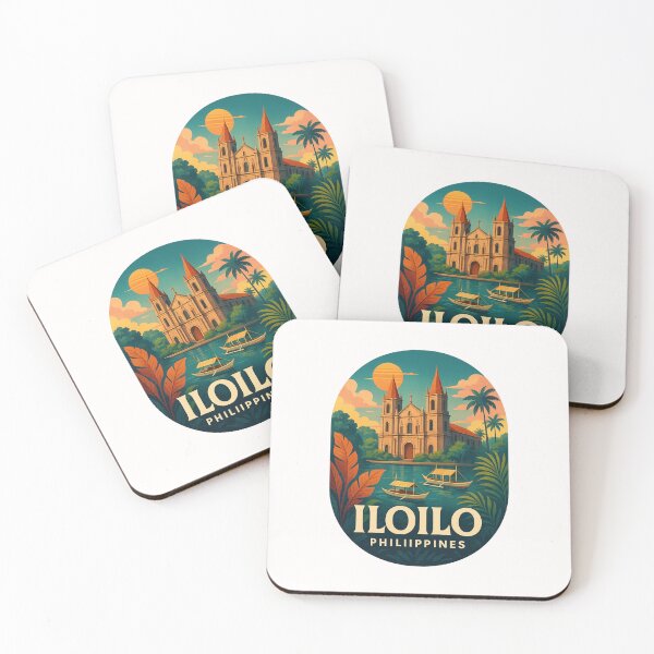 Item preview, Iloilo Colonial Church and River Scene Philippines designed and sold by Places On Earth.