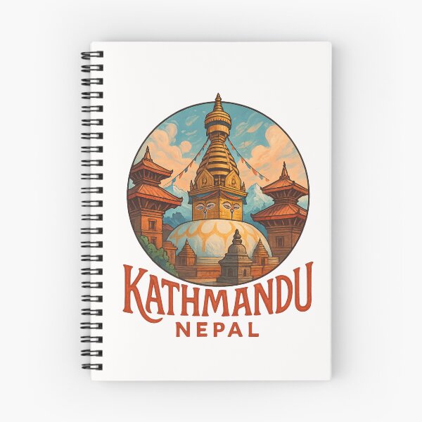 Item preview, Swayambhunath Stupa and Pagodas Kathmandu Nepal designed and sold by Places On Earth.