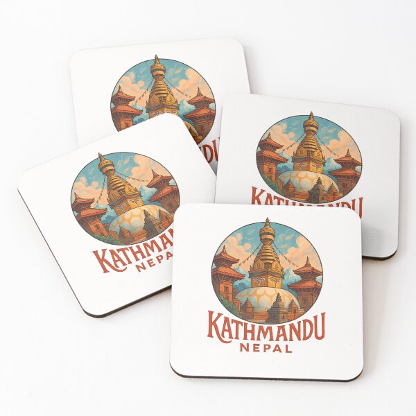 Item preview, Swayambhunath Stupa and Pagodas Kathmandu Nepal designed and sold by Places On Earth.