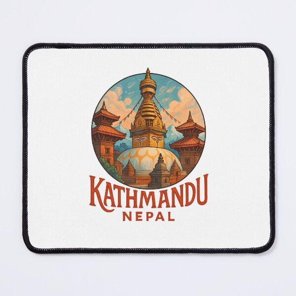 Item preview, Swayambhunath Stupa and Pagodas Kathmandu Nepal designed and sold by Places On Earth.