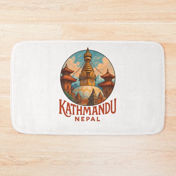 Item preview, Swayambhunath Stupa and Pagodas Kathmandu Nepal designed and sold by Places On Earth.