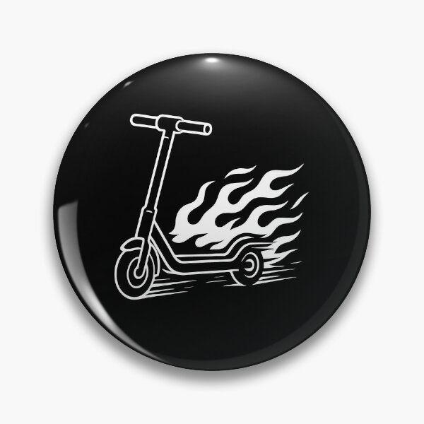 Item preview, E-Scooter Design – Speed & Fire Tail designed and sold by RetroMaritalArt.