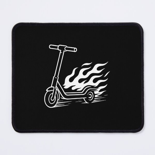 Item preview, E-Scooter Design – Speed & Fire Tail designed and sold by RetroMaritalArt.