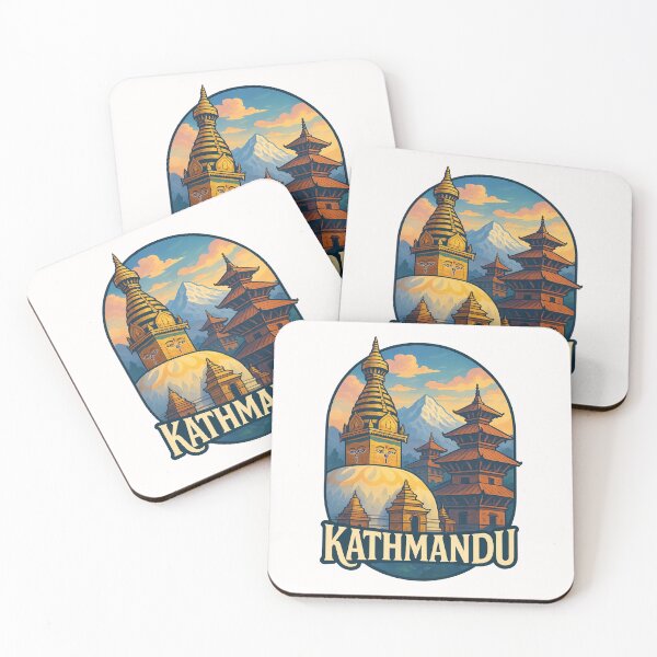 Item preview, Stupa and Himalayan View from Kathmandu Nepal designed and sold by Places On Earth.