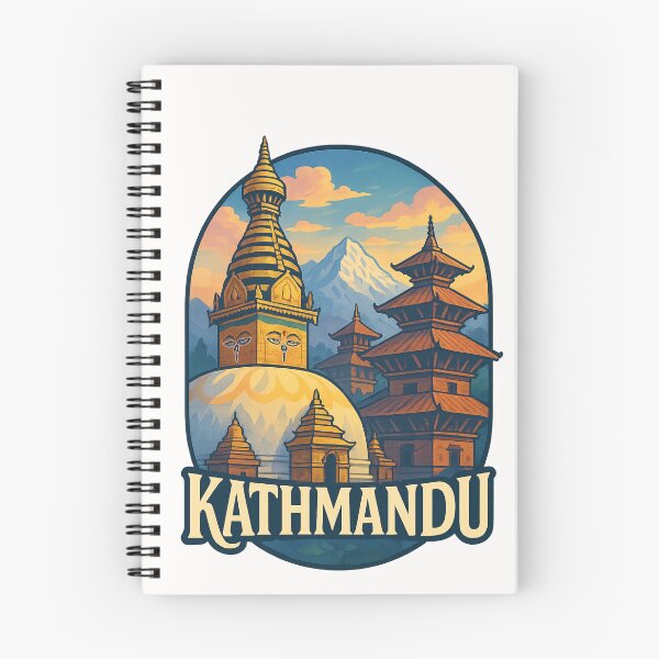 Item preview, Stupa and Himalayan View from Kathmandu Nepal designed and sold by Places On Earth.