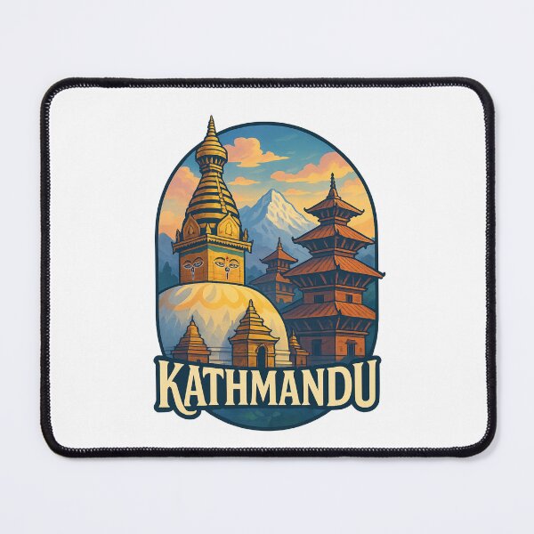 Item preview, Stupa and Himalayan View from Kathmandu Nepal designed and sold by Places On Earth.