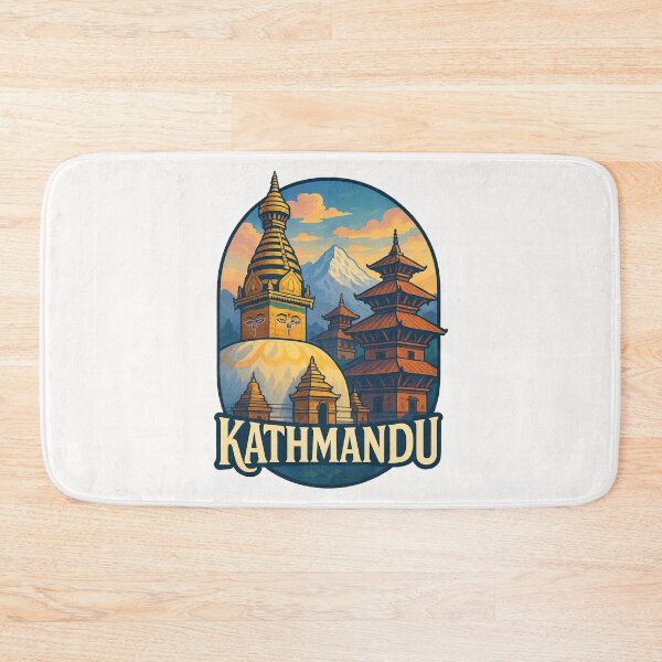 Item preview, Stupa and Himalayan View from Kathmandu Nepal designed and sold by Places On Earth.