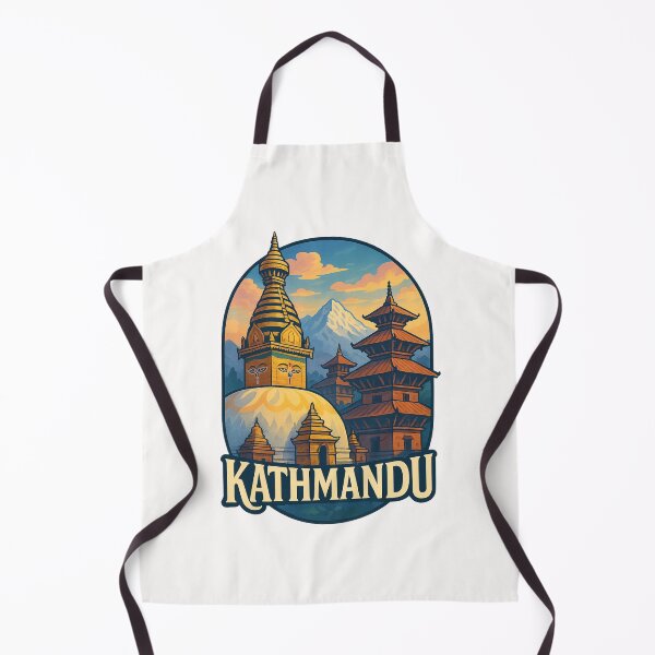 Item preview, Stupa and Himalayan View from Kathmandu Nepal designed and sold by Places On Earth.