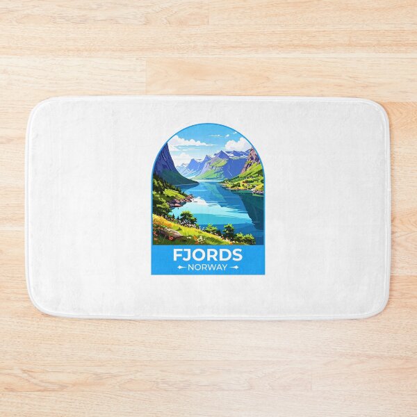 Item preview, Fjords Norway Sticker designed and sold by TulipaGraphics.