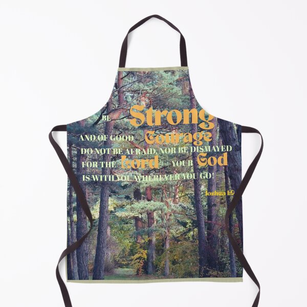 Item preview, Joshua 1:9 Bible Verse – Pine Tree Background designed and sold by Ausra789.
