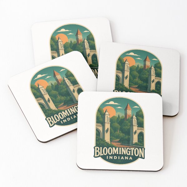 Item preview, Sample Gates and Campus Tower Bloomington Indiana designed and sold by Places On Earth.