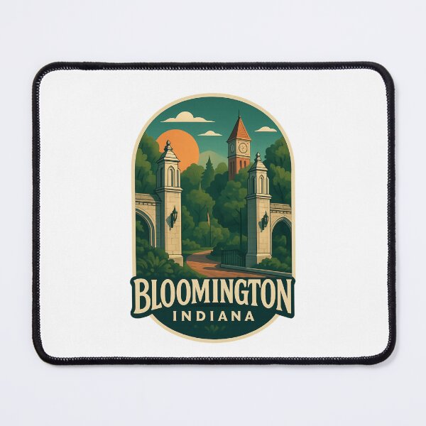 Item preview, Sample Gates and Campus Tower Bloomington Indiana designed and sold by Places On Earth.