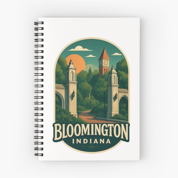 Item preview, Sample Gates and Campus Tower Bloomington Indiana designed and sold by Places On Earth.