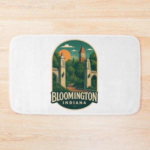 Item preview, Sample Gates and Campus Tower Bloomington Indiana designed and sold by Places On Earth.