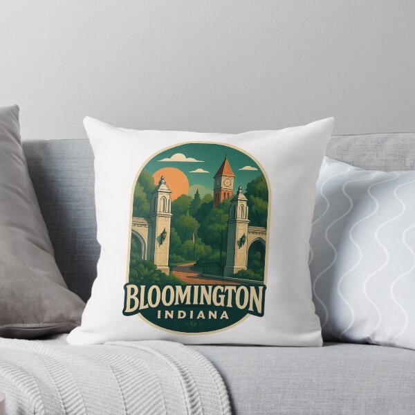 Item preview, Sample Gates and Campus Tower Bloomington Indiana designed and sold by Places On Earth.