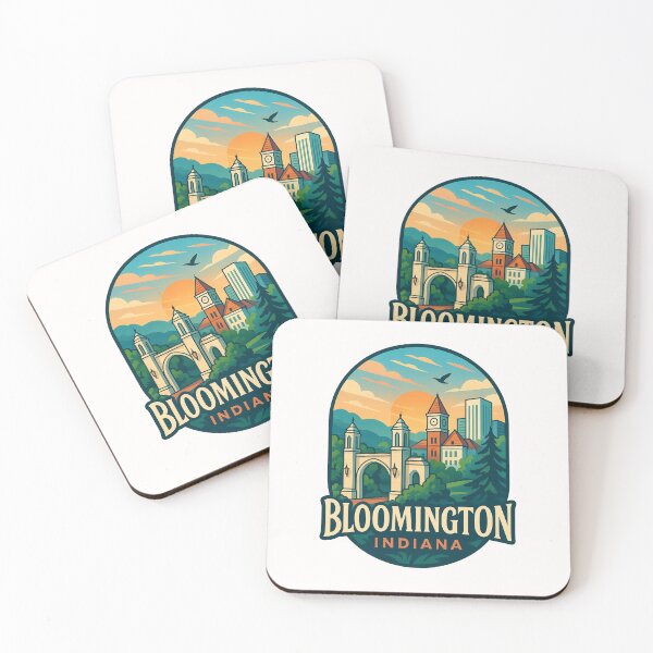 Item preview, Bloomington Indiana Campus and Skyline designed and sold by Places On Earth.