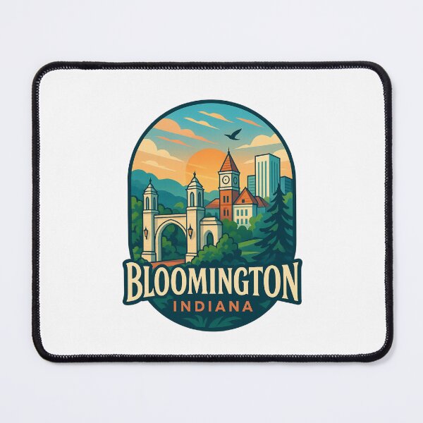 Item preview, Bloomington Indiana Campus and Skyline designed and sold by Places On Earth.