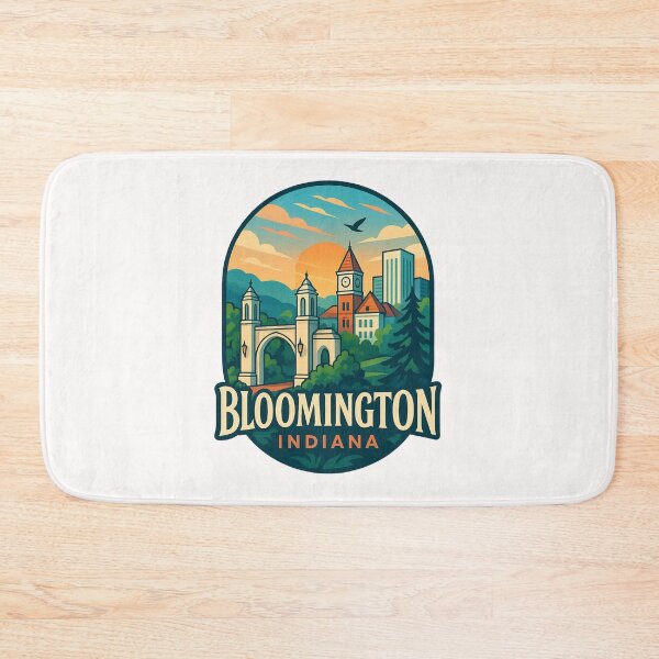 Item preview, Bloomington Indiana Campus and Skyline designed and sold by Places On Earth.