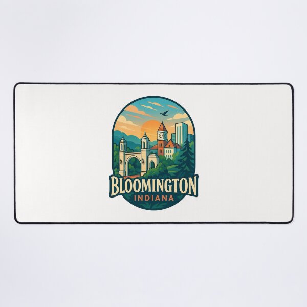 Item preview, Campus y horizonte de Bloomington, Indiana designed and sold by Places On Earth.