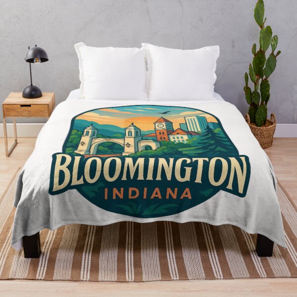 Item preview, Bloomington Indiana Campus and Skyline designed and sold by Places On Earth.