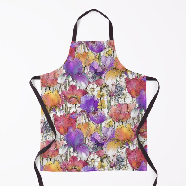 Item preview,  Tulip Iris Line Drawing Watercolor designed and sold by Tina Veenstra.