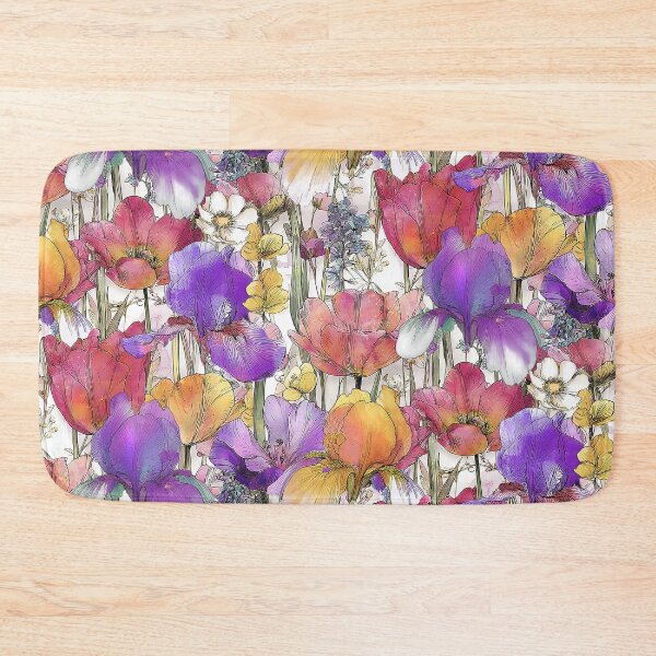 Item preview,  Tulip Iris Line Drawing Watercolor designed and sold by Tina Veenstra.
