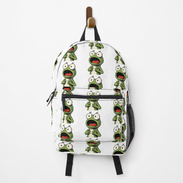 Item preview, A green frog looks scared designed and sold by kyokyyosei.