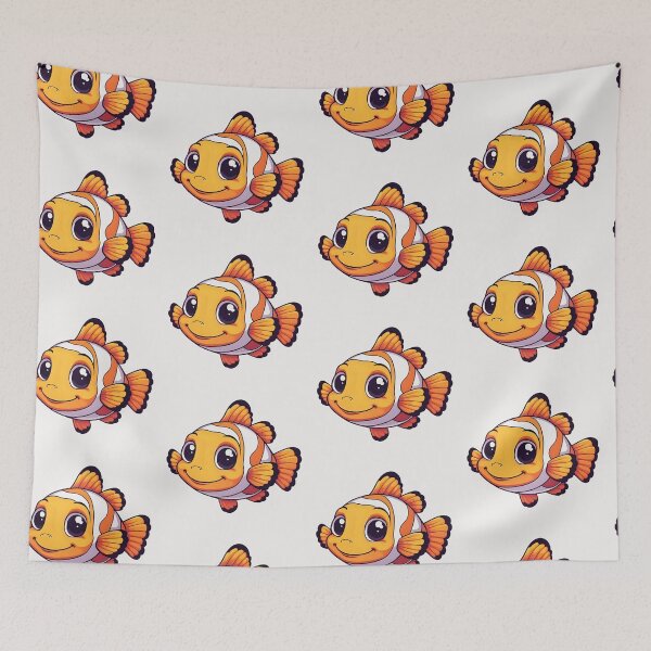 Item preview, Adorable Cute Cartoon Clownfish designed and sold by bvdesignart.