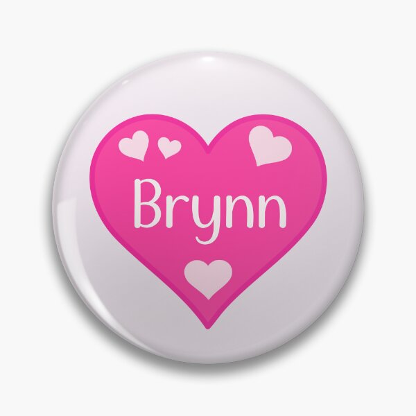 Item preview, Brynn Name Pink Heart  designed and sold by Jeallan Designs.
