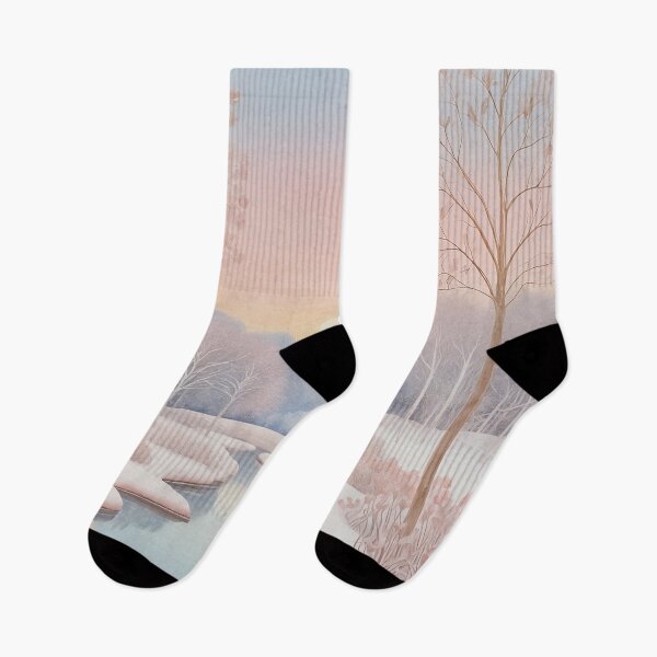 Item preview, A Winding River in a Winter Sunset designed and sold by Lizetteh.