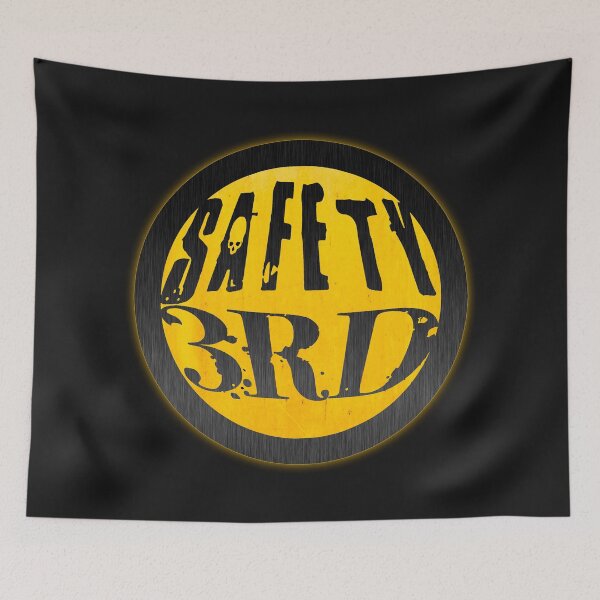 Item preview, Safety 3rd – Industrial Satire Grunge Design designed and sold by artistwill.