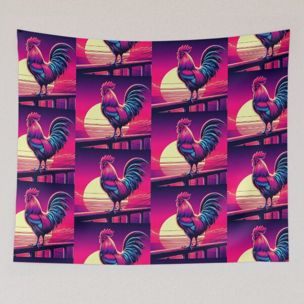 Item preview, Colorful cute rooster  designed and sold by Dogandesighn.