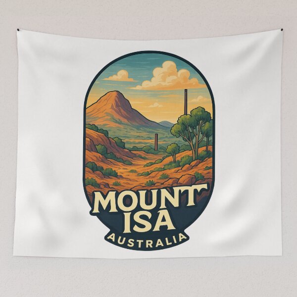 Item preview, Mount Isa Mining Landscape Outback Queensland designed and sold by Places On Earth.