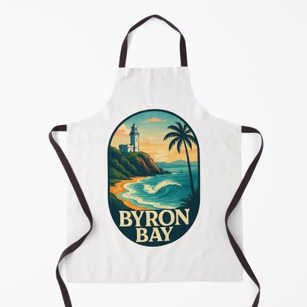 Item preview, Byron Bay Surf Coast and Cape Byron Lighthouse designed and sold by Places On Earth.