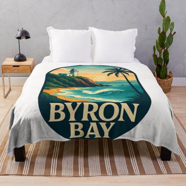Item preview, Byron Bay Surf Coast and Cape Byron Lighthouse designed and sold by Places On Earth.